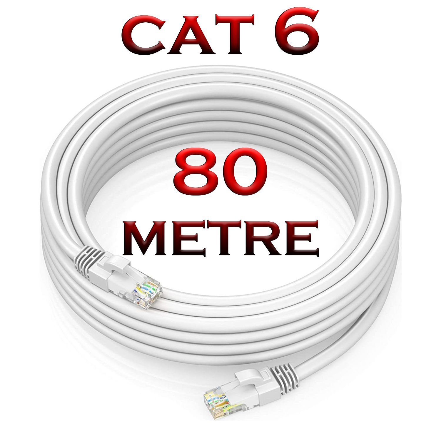 Gold Step 80 Metre Cat 6 Ethernet Kablosu 1 Gbps/s 250Mhz