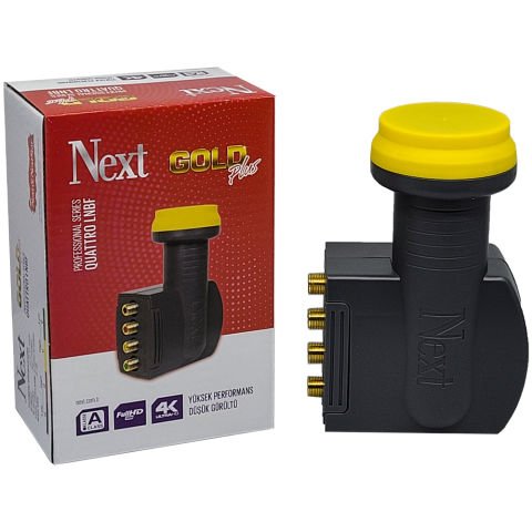 NEXT 0.1 dB 4K Quattro Çıkışlı Santral LNB Quattro Lnb