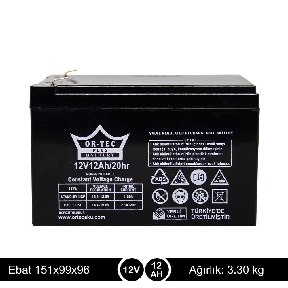 ORTEC 12V12A AKÜ