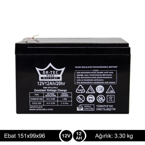 ORTEC 12V12A AKÜ