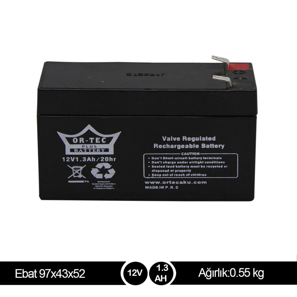 ORTEC 12V1.3A AKÜ