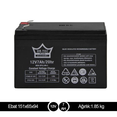 ORTEC 12V7A AKÜ