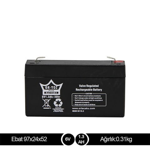ORTEC 6V1.3A AKÜ