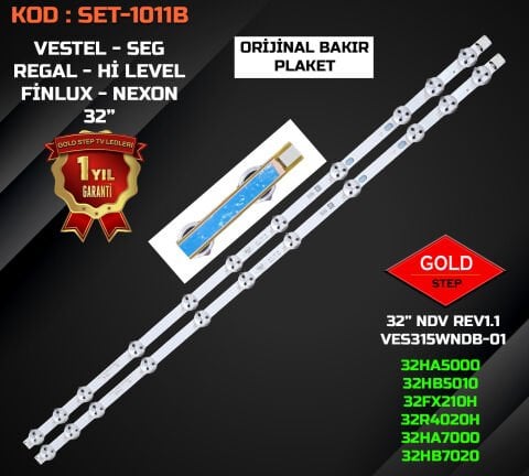 Vestel 32'' BAKIR LED Bar Takımı - 32HB5000 - 32PH5065 - 32'' NDV RED1.1 VES315WNDB-01