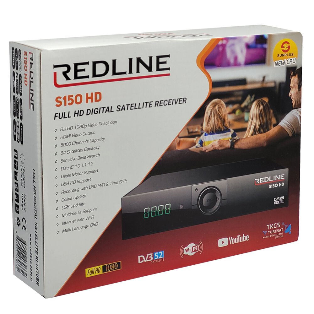 REDLİNE S150 Full HD Kasalı Demir Uydu Alıcısı