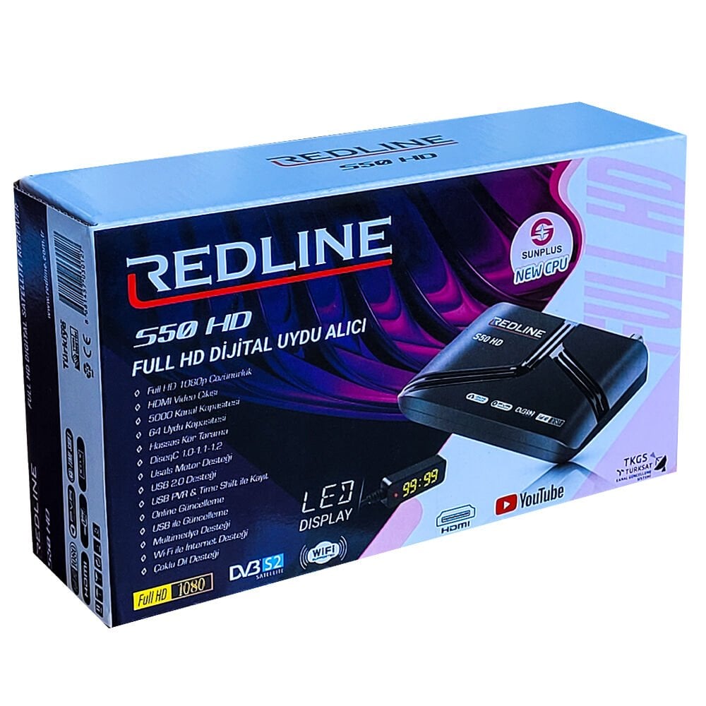 REDLİNE S50 Full HD Display Gözlü Mini Uydu Alıcısı