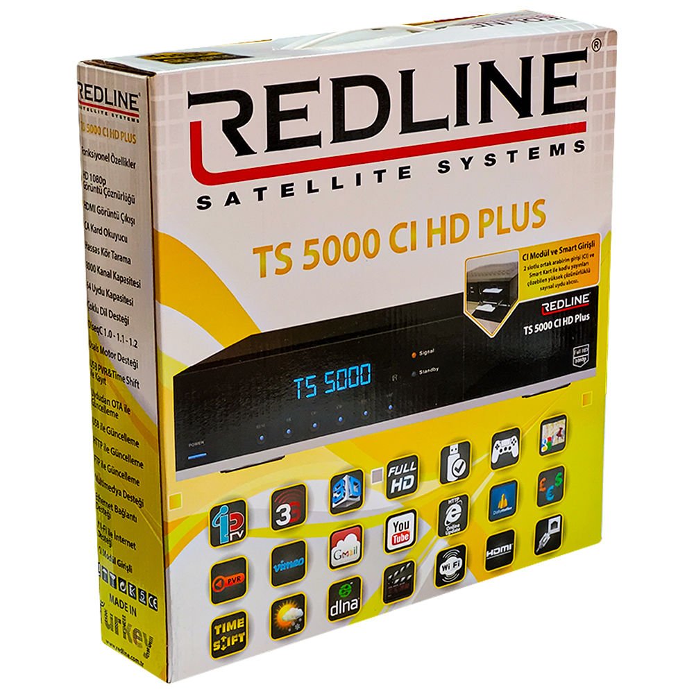 REDLİNE TS5000 KASALI HD UYDU
