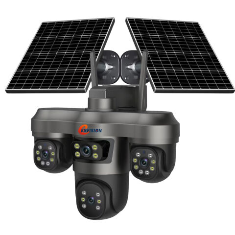 ESVİSİON ES-5604 - 4 Kamera / Çift Solar Panel / 256GB SD Kart Desteği - Solar PTZ Kamera
