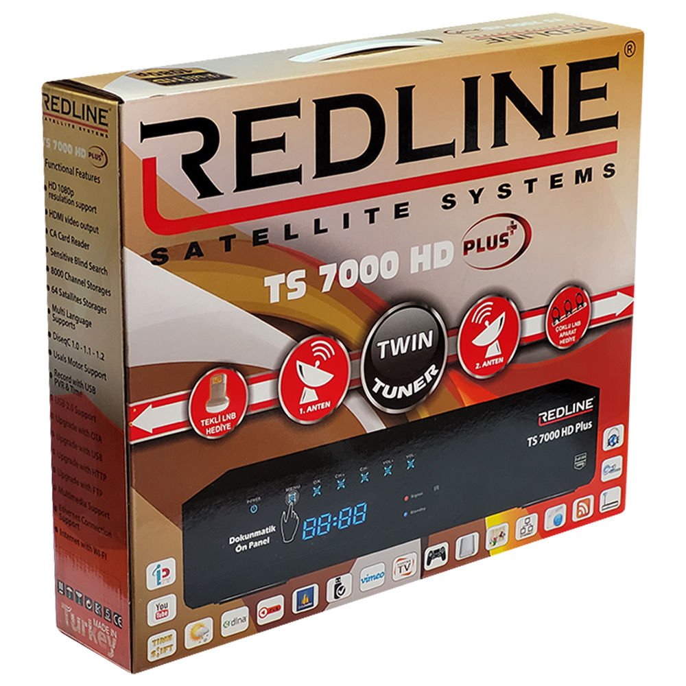 REDLİNE TS7000 KASALI HD UYDU