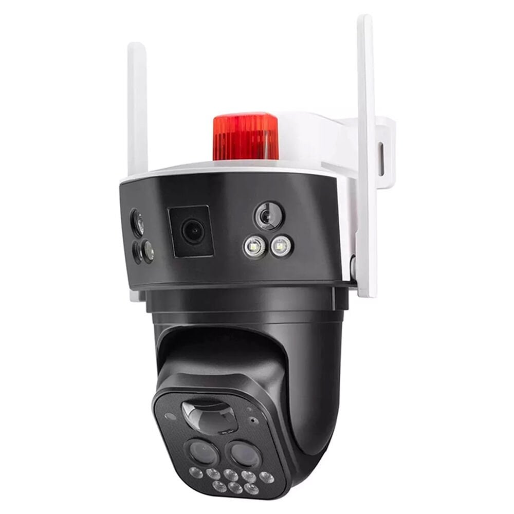 GOLD STEP - 2 Kamera / 10X Optik Zoom / Solar Panel / 128GB SD Kart Desteği - Solar PTZ Kamera