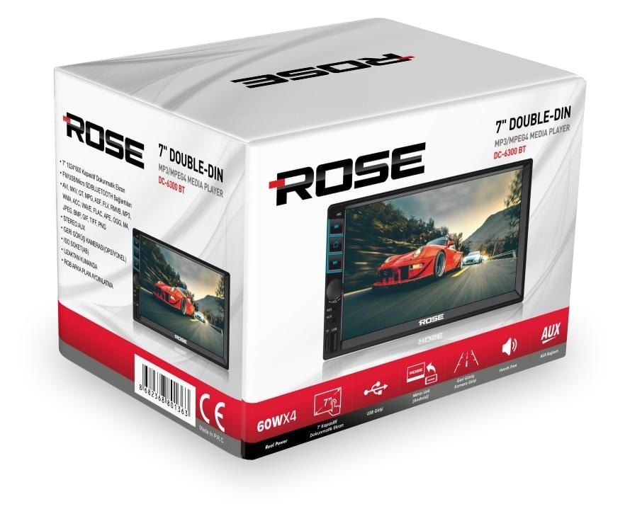 ROSE DC-6300 7'' DOUBLE OTO TEYP