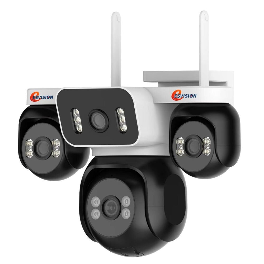ESVİSİON ES-5804 - 4 Kamera / Programdan Kamera Hareketi / 256GB SD Kart Desteği - Wİ-Fİ PTZ Kamera