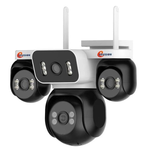 ESVİSİON ES-5804 - 4 Kamera / Programdan Kamera Hareketi / 256GB SD Kart Desteği - Wİ-Fİ PTZ Kamera