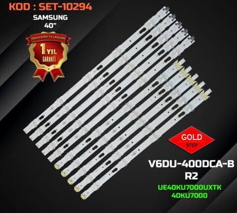 SAMSUNG 40'' UE40KU7000UXTK / 40KU7000 Uyumlu LED Bar Takımı (V6DU-400DCA-R2 / V6DU-400DCB-R2)
