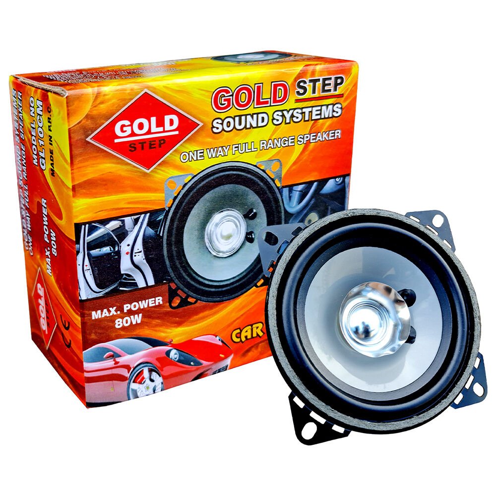 GOLD STEP - 10 CM / Tekli - 2 Yollu Oto Hoparlör