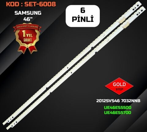 SAMSUNG UE46ES5500 / UE46ES5700 Uyumlu LED Bar Takımı (2012SVS46 7032NNB 2D / BN96-21462A - BN96-21463A)