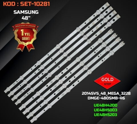 SAMSUNG UE48H4200 / UE48H5003 / UE48H5203 Uyumlu LED Bar Takımı (SAMSUNG_2014SVS_48_MEGA_3228 / DMGE-480SMB-R6 / DMGE-480SMA-R6)