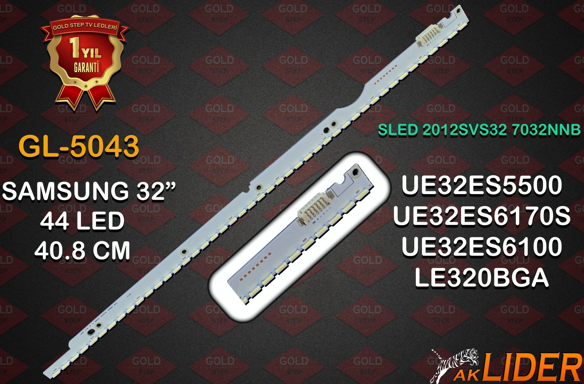 Samsung UE32ES5500 UE32ES6710S UE32ES6100 Uyumlu LED Bar Takımı 2012SVS32 7032NNB 44 2D REV1.0
