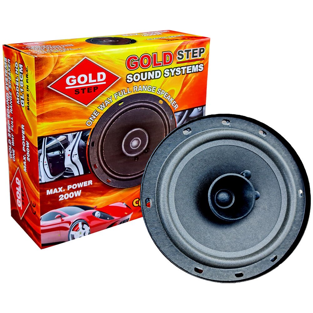 GOLD STEP - 16 CM / Tekli - 2 Yollu Oto Hoparlör