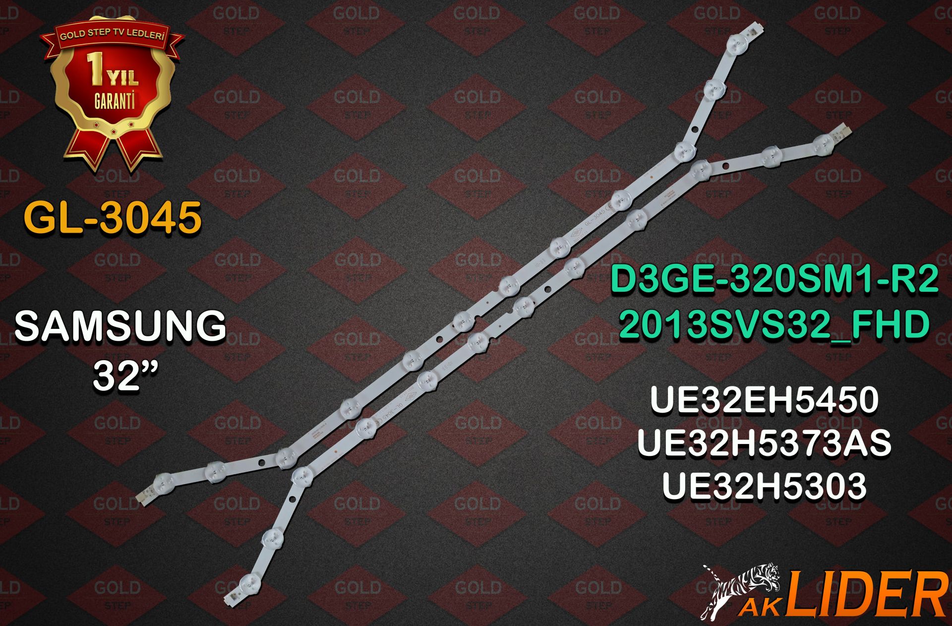 Samsung UE32H5373AS UE32EH5450 UE32H5303AW HG32ED590HB Uyumlu LED Bar Takımı