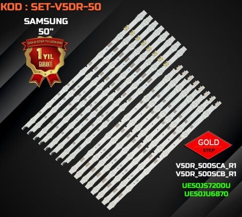 Samsung 50'' UE50JS7200U 50JS7200 UE50JS7200UXTK Uyumlu LED Bar Takımı BN96-38479A