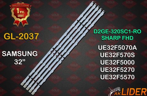 Samsung 32F4000 32F5000 32F5070 32F5270 32F5500 32F5570 Uyumlu LED Bar Takımı D2GE-320SC1-R0