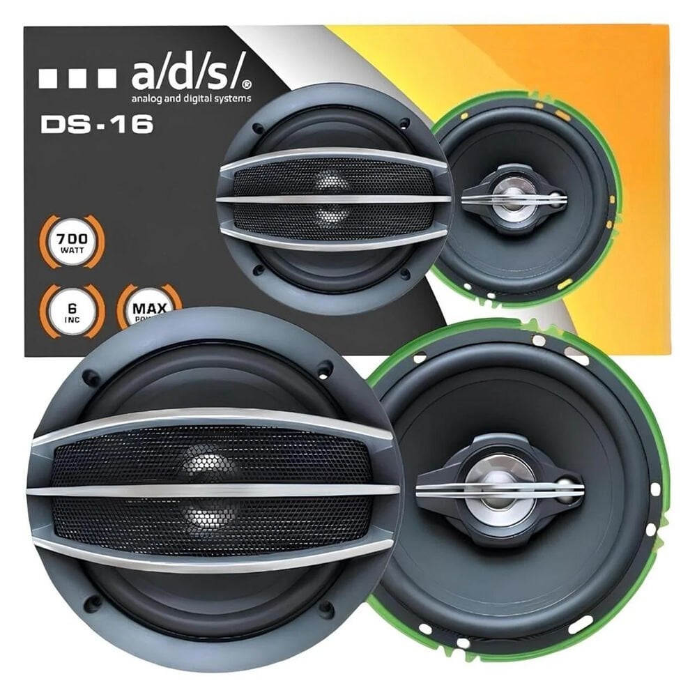 ADS DS-16 16 CM / Çiftli / Twitter'li - 2 Yollu Oto Hoparlör