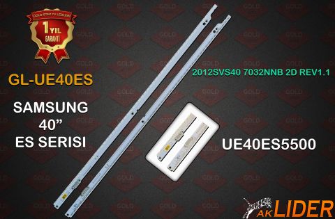 Samsung 40'' UE40ES5500WXTK UE40ES5500 HG40EA670SW Uyumlu LED Bar Takımı 2012SVS40 7032NNB