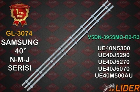 Samsung UE40J5070SS UE40J5270DU UE40K5000SS Uyumlu LED Bar Takımı V5DN-395SM0-R2
