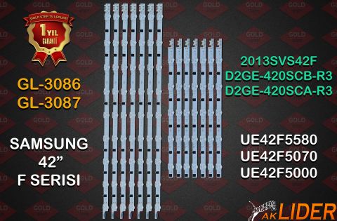 UE42F5070SS, UE42F5570SS, UA42F5000AW, UE42F5000AK, UE42F5005AK, UE42F5020AK, UE42F5300AK, UE42F5300AW, UE42F5300AY, UE42F5305AK, UE42F5370SS, UE42F5500AK, UE42F5500AW, UE42F5500AY, UE42F5505AK, UE42F5560AK, UE42F5700AW LED Bar Takımı
