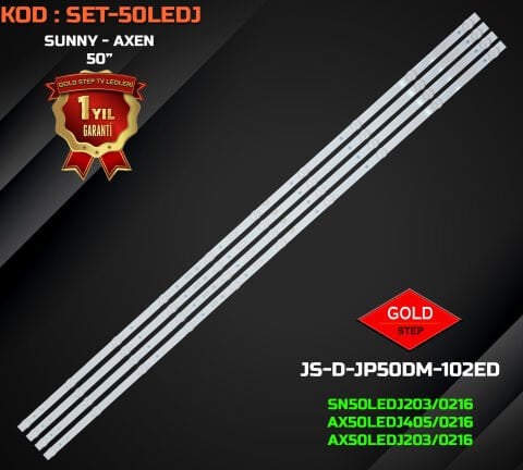 Sunny SN50LEDJ203 & Axen AX50LEDJ405 Uyumlu LED Bar Takımı (JS-D-JP50DM-102ED)