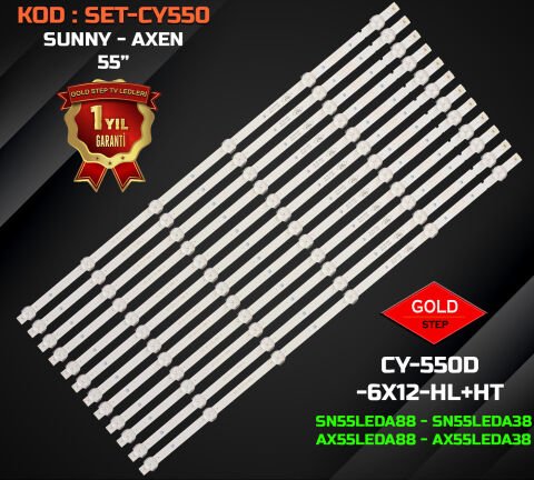 Axen AX55LEDA88/0227 Sunny SN55LEDA88 SN55LEDA38/0217 Uyumlu LED Bar Takımı CY-550D