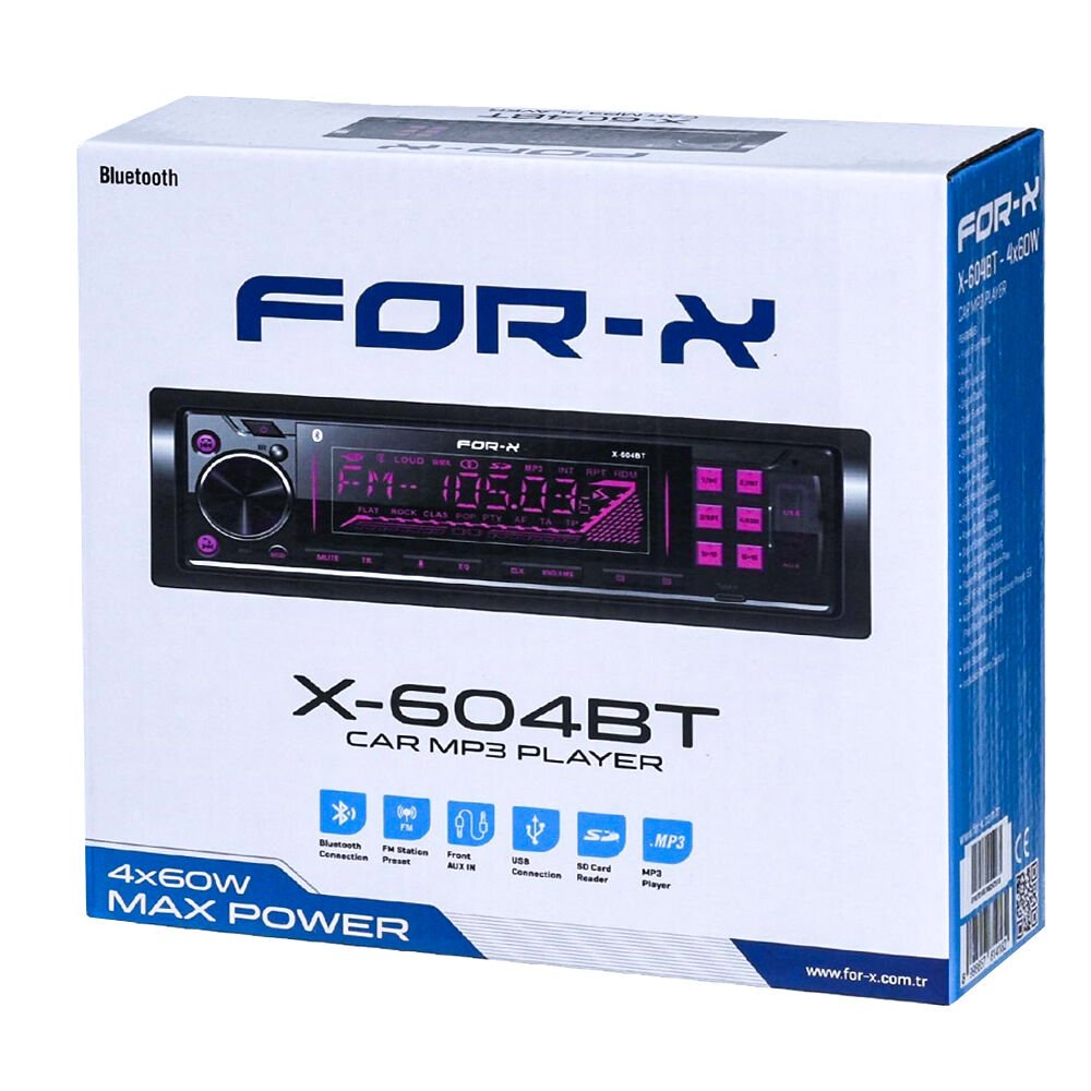 FOR-X 604B - USB / Bluetooth - OTO Teyp