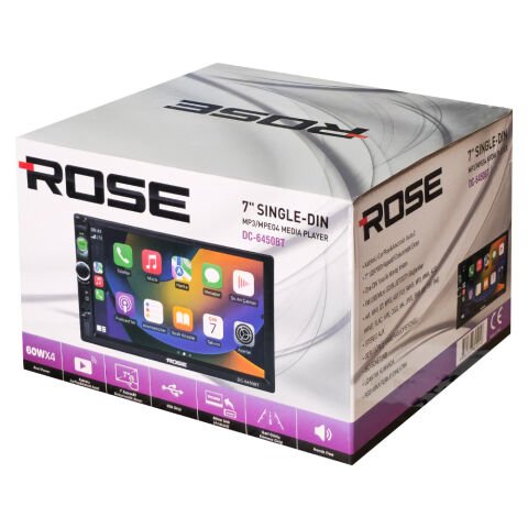 ROSE DC-6450BT / Kablolu / Carplay'li DOUBLE TEYP