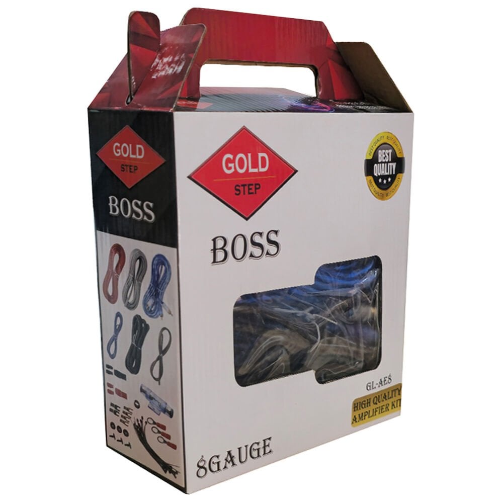 GOLD STEP BOSS KİT - 8GA / OTO AMFİ SETİ