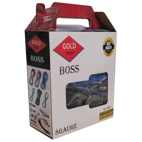 Gold Step Boss Kit 8GA / Oto Amfi Seti
