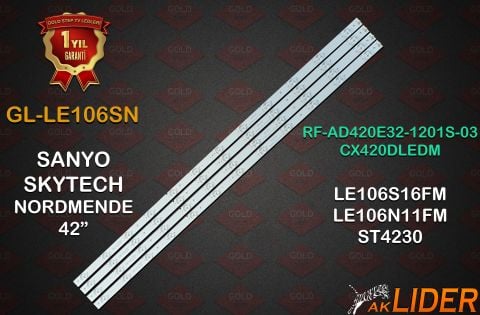 Sanyo LE106S16FM / Nordmende LE106N11FM / Skytech ST-4230 Uyumlu LED Bar Takımı – RF-AD420E32-1201S-03 | SET-106SN