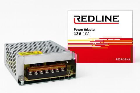 Redline 12V 10A -  Metal Kasa Güç Kaynağı / Sac Adaptör