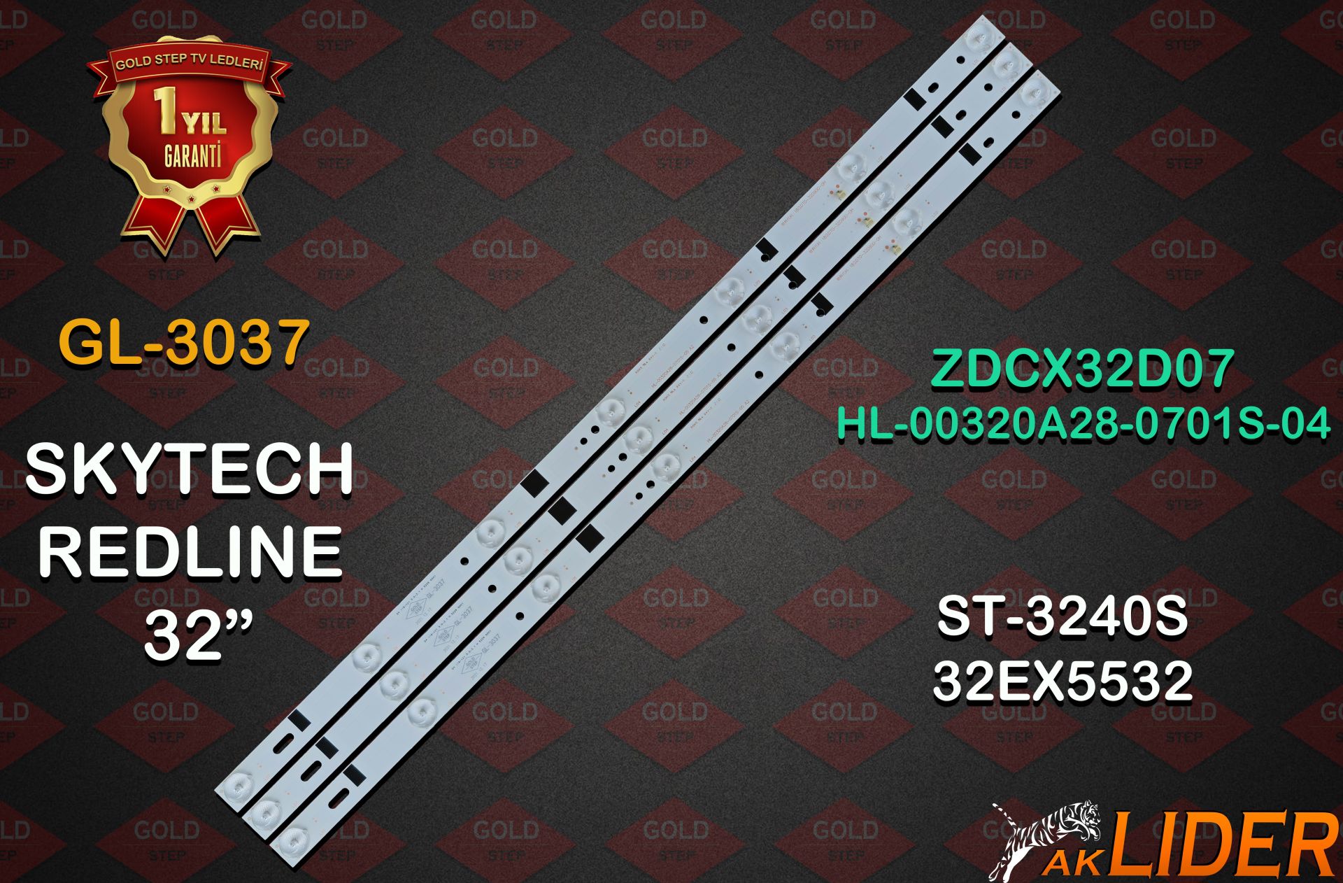 Skytech ST-3240S ST-3240YK Redline 32EX5532 Uyumlu LED Bar Takımı ZDCX32D07-ZC14FG-05