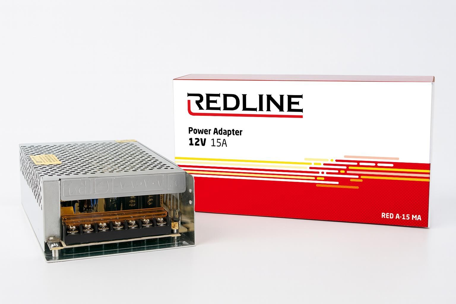 Redline 12V 15A -  Metal Kasa Güç Kaynağı / Sac Adaptör