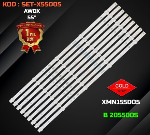 Awox B 205500S Uyumlu LED Bar Takımı XMNJ55D05-ZC62AG-02