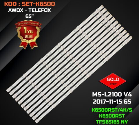 Awox K6500 K6500RST Serisi Uyumlu LED Bar Takımı MS-L2100 V4