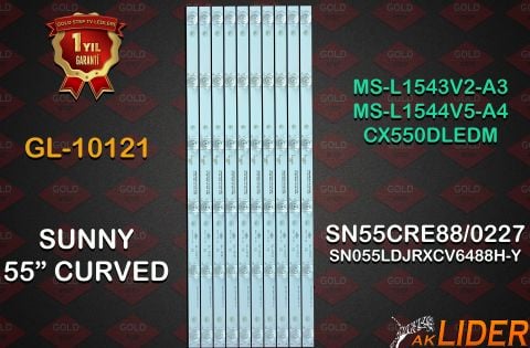 Sunny 55'' SN55CRE88/0227 Axen AX55CRE88/0227 AX55L7950/0226-B Uyumlu LED Bar Takımı MS-L1543 V2