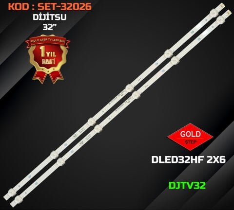 DIJITSU DJTV32 Uyumlu LED Bar Takımı (DLED32HF / F62DLED32HF2X60002)