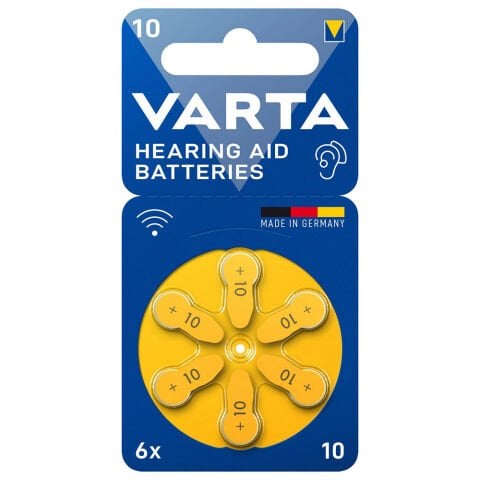 Varta 10 Numara PR70 Zinc Air İşitme Cihazı Pili 6’lı