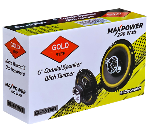 YENİ GOLD STEP 16 CM TWİTTER'Lİ ÇİFT HOPARLÖR