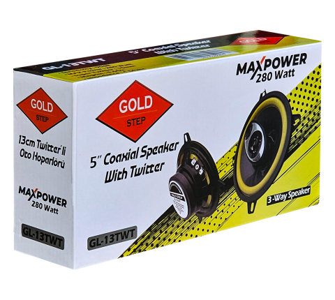 YENİ GOLD STEP 13 CM TWİTTER'Lİ ÇİFT HOPARLÖR