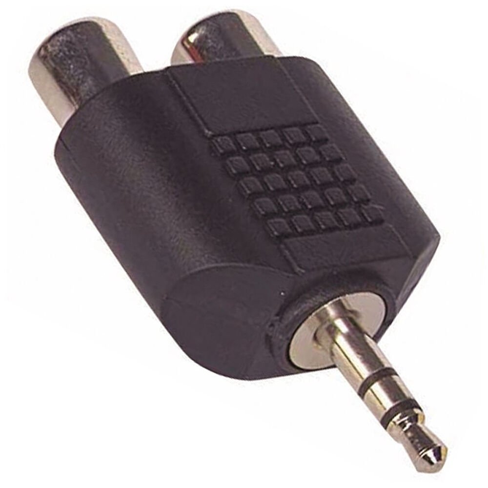 2RCA DİŞİ-3,5MM ERKEK STEREO ÇEVİRİCİ (1 Adet)