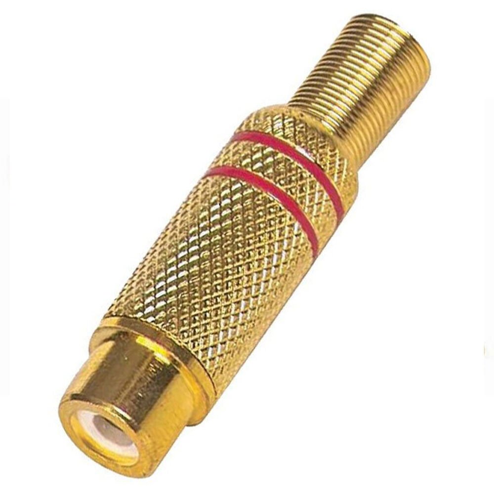 RCA DİŞİ (GOLD) - Altın Uçlu (1 Adet)