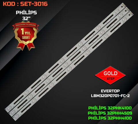 Philips 32PHK4100 32PFK4309 32PHK4309 32PFK5300 32PFS5362 Uyumlu LED Bar Takımı GJ-2K15 D2P5-315 D307-V1.1